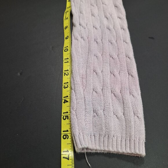 St. John’s Bay Classic Cable Knit Sweater Women’s Medium Lavender Light Purple - Picture 12 of 15